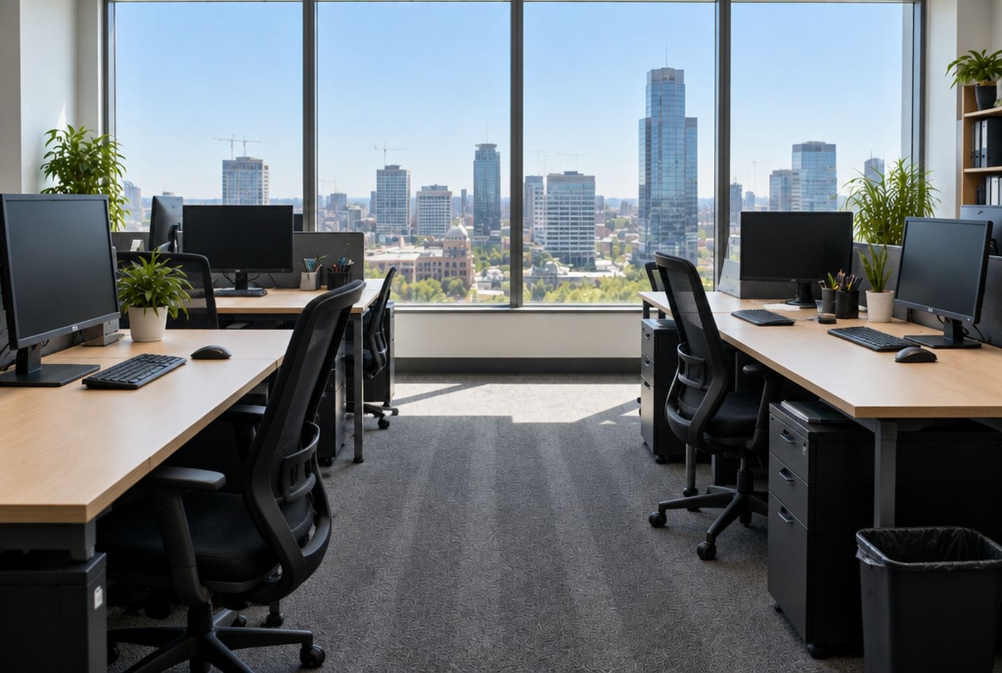 Office after cleaning